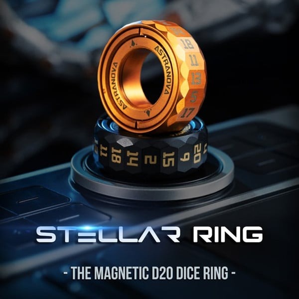 Stellar Ring - The Portable Magnetic D20 Dice Ring