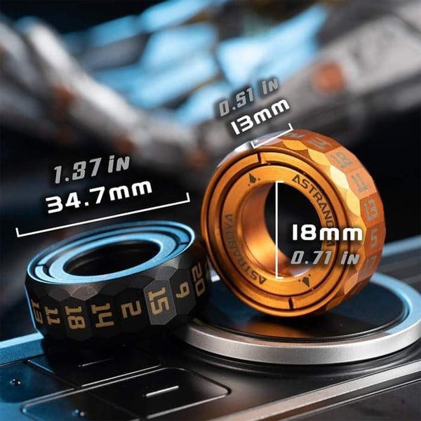 Stellar Ring - The Portable Magnetic D20 Dice Ring